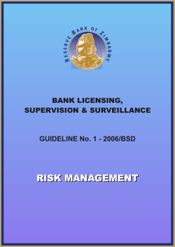 bank licensing supplement - the Reserve Bank of Zimbabwe