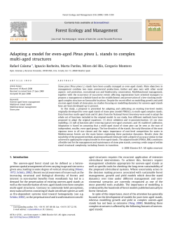 Adapting a model for even-aged Pinus pinea L. stands to complex