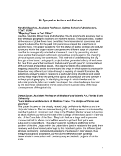 the complete list of presenters and abstracts