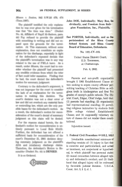 Doe v. Porter, 188 F. Supp. 2d. 904