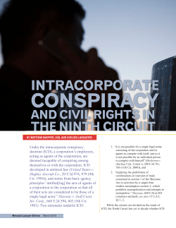 Intracorporate Conspiracy and Civil Rights in the Ninth Circuit