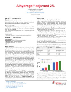 Alhydrogel Adjuvant 2%