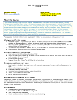 This course is designed to help you learn algebra. There