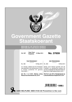 Act 5 of 2014.indd - Open Gazettes South Africa