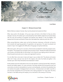 Love-Slaves &ndash; Chapter Fourteen 1 Before fields are ready to harvest