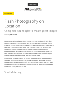 Flash Photography on Location from Nikon
