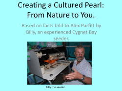 Creating a Cultured Pearl - The Parfitt Family web Page
