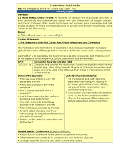 The Emergence of the First Global Age (1350-1770)