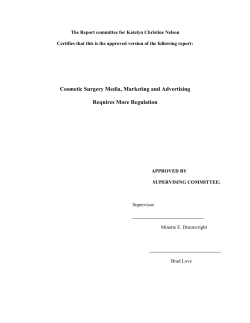 Cosmetic Surgery Media, Marketing and Advertising