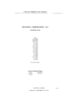 Municipal Corporations