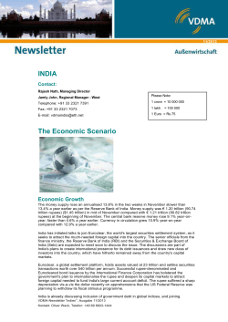 INDIA The Economic Scenario