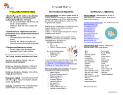 5th Grade MATH - Kyrene School District