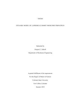 Dynamic model of a spherical robot from first principles