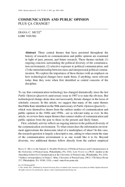 communication and public opinion plus c&aacute;a