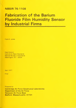 Fabrication of the barium fluoride film humidity sensor by industrial