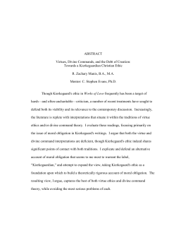ABSTRACT Virtues, Divine Commands, and the Debt of Creation