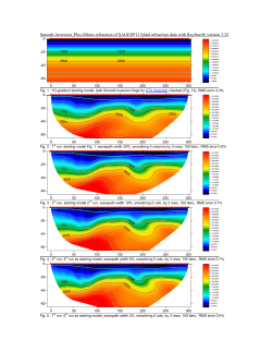 Smooth inversion, Plus-Minus refraction of SAGEEP11