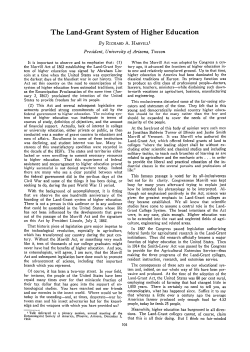 The Land-Grant System of Higher Education