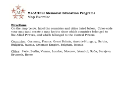 Mapping Europe, 1914