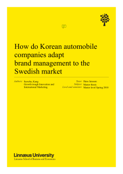 How do Korean automobile companies adapt brand