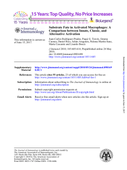 Alternative Activation Comparison between Innate, Classic, and