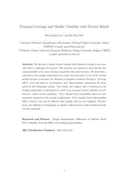 Financial Leverage and Market Volatility with Diverse Beliefs