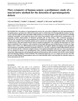 Flow cytometry of human semen: a preliminary