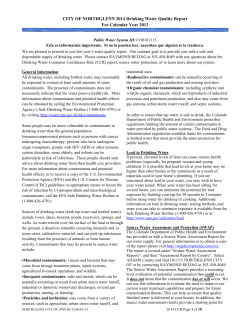 2013 Water Quality Report
