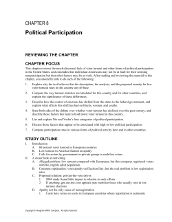 Political Participation