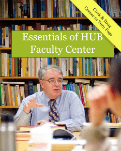Essentials of HUB Faculty Center