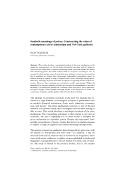 Symbolic meanings of prices: Constructing the value of