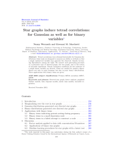 Star graphs induce tetrad correlations: for Gaussian as well as for