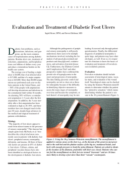 Evaluation and Treatment of Diabetic Foot Ulcers