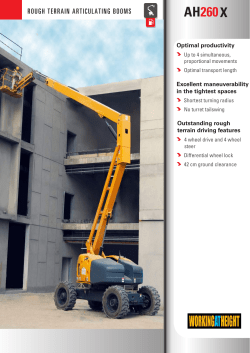 AH-260 X Articulating Boom