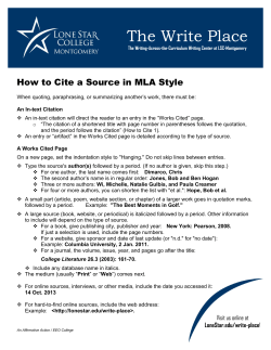 The Write Place - Lone Star College