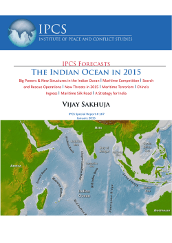 The Indian Ocean in 2015 - Institute of Peace and Conflict Studies