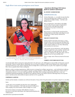 Eagle River teen earns prestigious scout honor