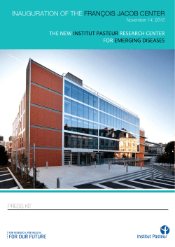 inauguration of the fran&ccedil;ois jacob center