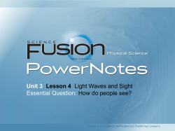 How do people detect and interpret light waves?