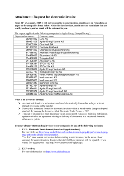 Attachment: Request for electronic invoice