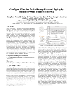 Effective Entity Recognition and Typing by Relation Phrase