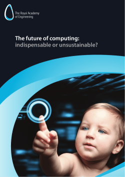 The future of computing: indispensable or unsustainable?
