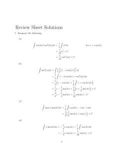 Review Sheet Solutions
