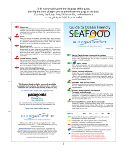 Blue Ocean Institute Seafood Guide