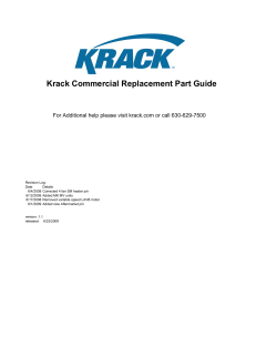 Krack Commercial Replacement Part Guide
