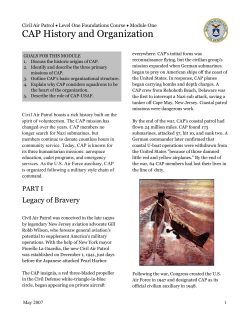 CAP History and Organization
