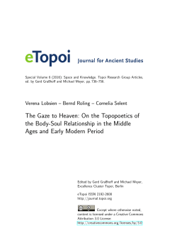 The Gaze to Heaven: On the Topopoetics of the Body