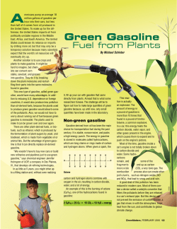 ChemMatters, Green Gasoline