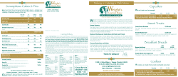 Bakery &bull; Catering &bull; Deli Menu