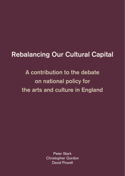 Rebalancing Our Cultural Capital